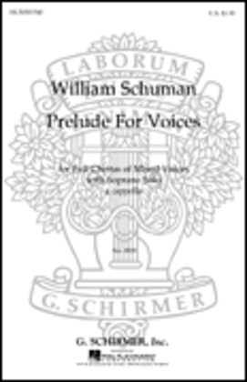 Book cover for Prelude With Soprano Solo A Cappella