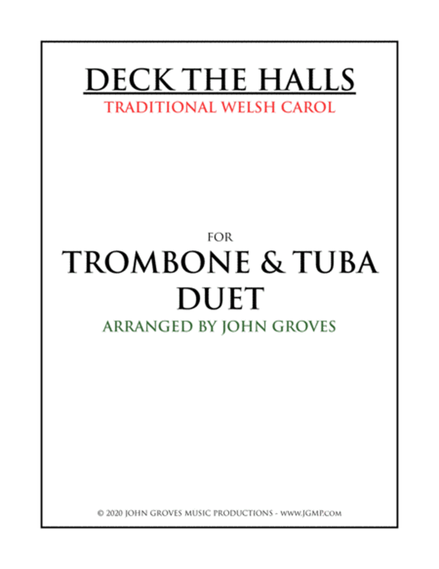 Deck The Halls - Trombone & Tuba Duet image number null