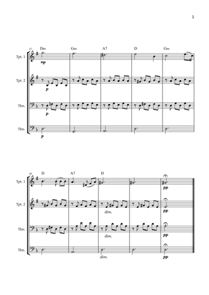 Serenade | Schubert | Brass Quartet | Chords image number null