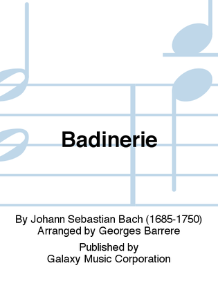 Book cover for Badinerie