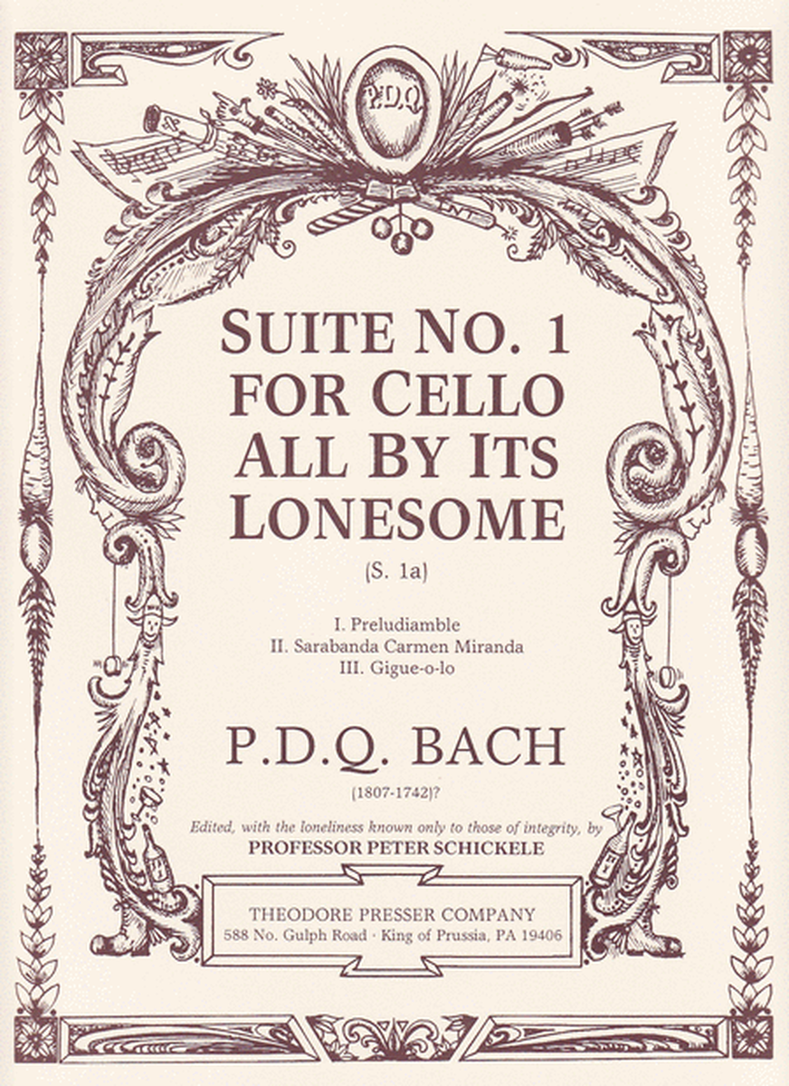 Suite No. 1 for Cello All By Its Lonesome