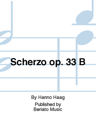 Book cover for Scherzo op. 33 B