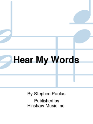Book cover for Hear My Words