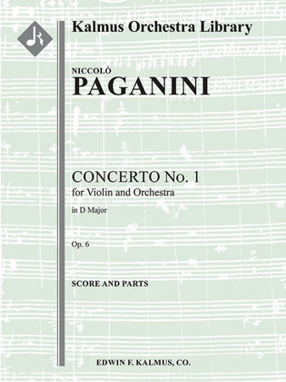 Concerto for Violin No. 1 in D, Op. 6 (original)