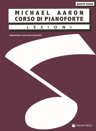 Book cover for Corso Di Pianoforte Lezioni Quarto Grado