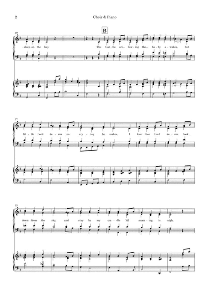 Away In a Manger (STR:UK Version) - Piano & SATB Score image number null