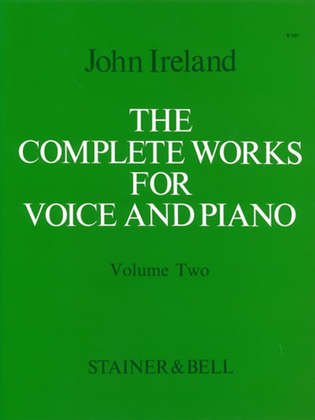 Book cover for The Complete Works for Voice and Piano. Volume 2: Medium Voice