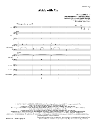 Book cover for Abide with Me - Full Score