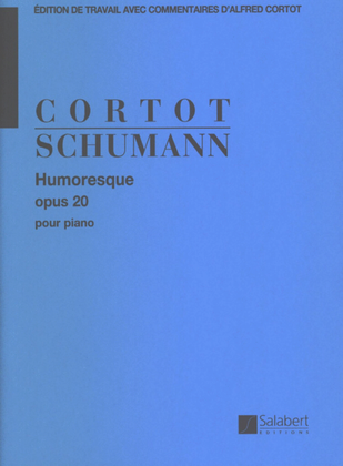 Book cover for Humoresque Opus 20 - Pour Piano (Cortot)