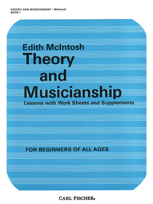 Book cover for Theory and Musicianship