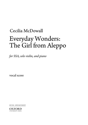 Book cover for Everyday Wonders: The Girl from Aleppo