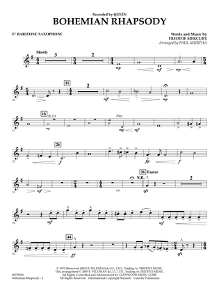 Book cover for Bohemian Rhapsody (arr. Paul Murtha) - Eb Baritone Saxophone