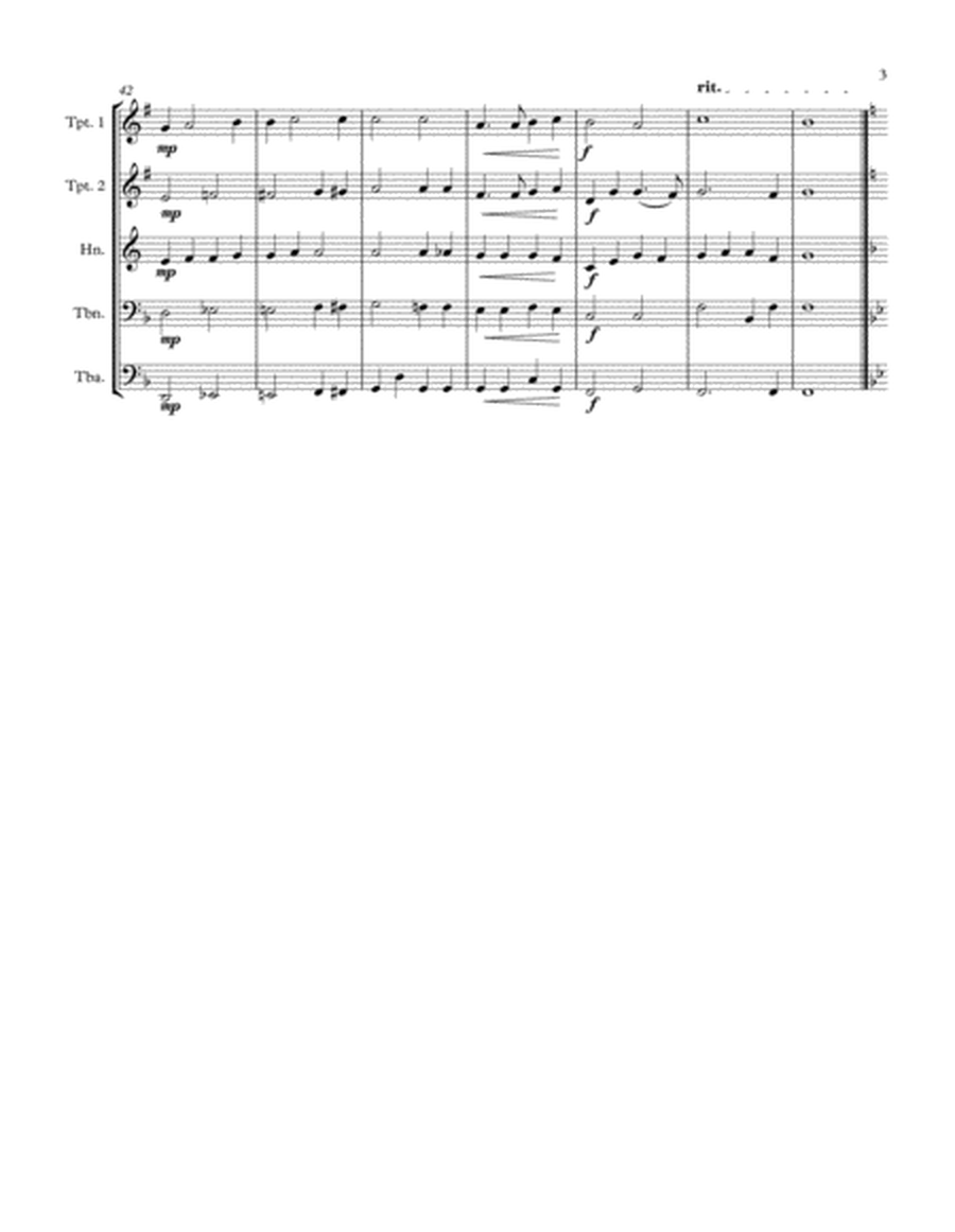 Christmas from A to Z (almost) by Traditional Brass Ensemble - Digital Sheet Music