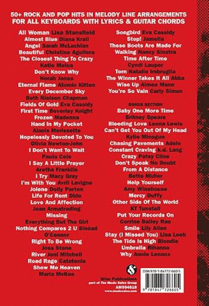50+ Rock And Pop Hits For Buskers: The Red Book