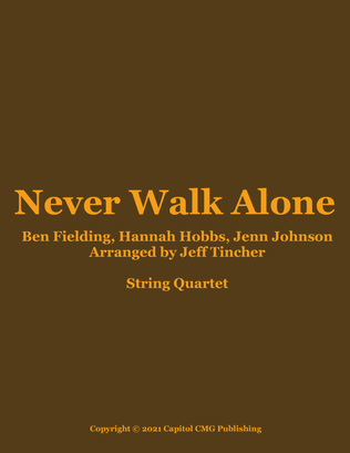 Book cover for Never Walk Alone