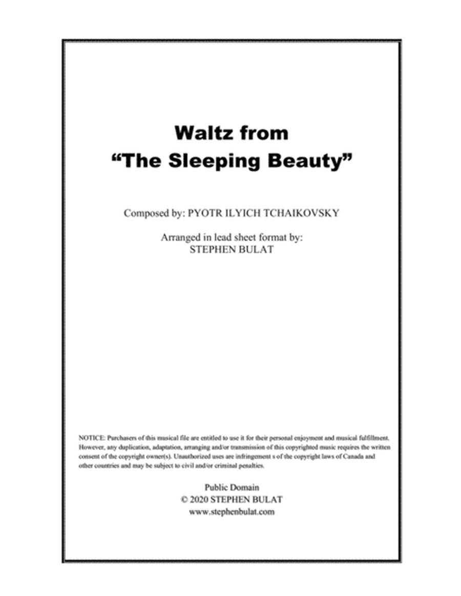 Sleeping Beauty Waltz (Tchaikovsky) - Lead sheet (key of E)