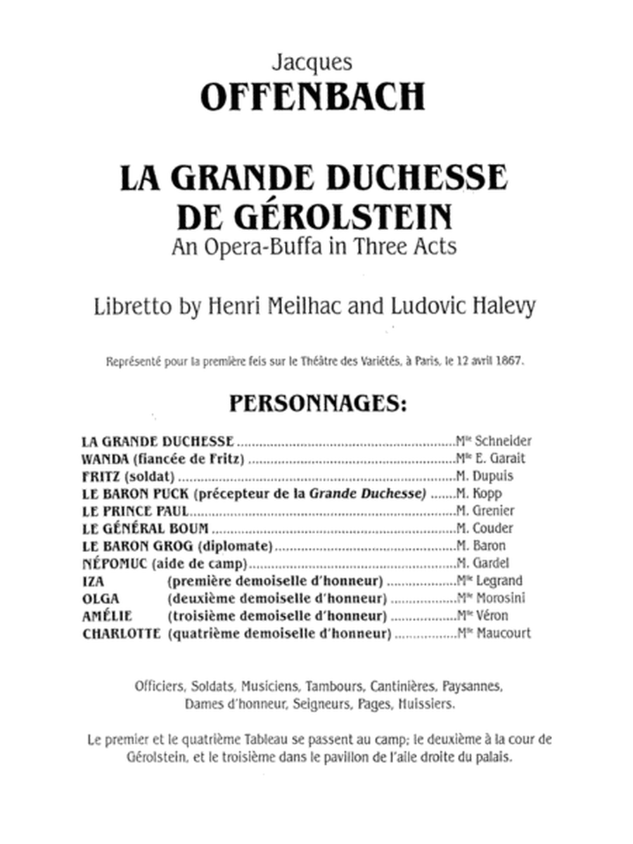 La Grande Duchesse de Gérolstein