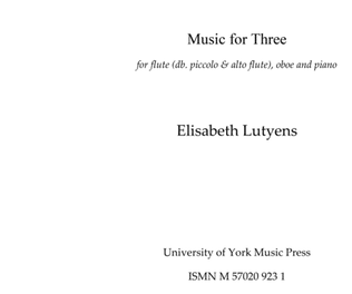 Book cover for Music for Three