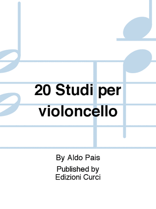 Book cover for 20 Studi per violoncello