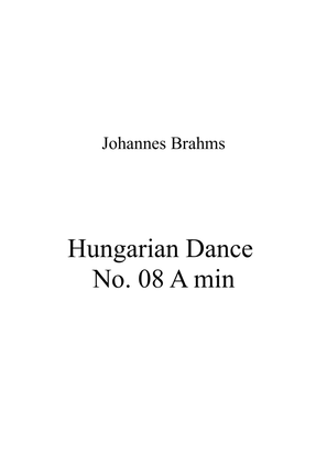 Book cover for Hungarian Dance No. 08 A min