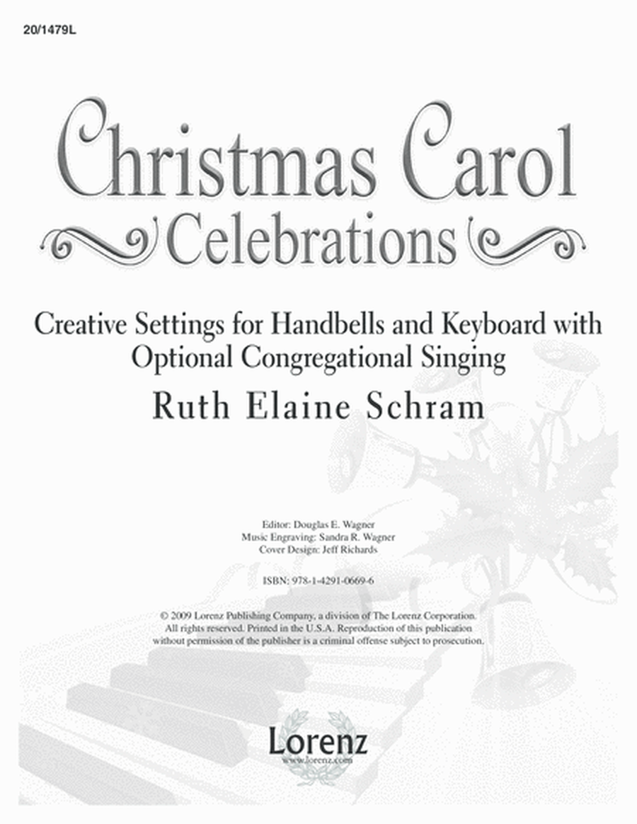 Christmas Carol Celebrations - Keyboard/Handbell Score image number null