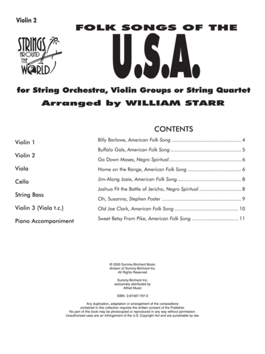 Strings Around the World -- Folk Songs of the U.S.A.