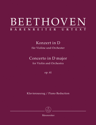 Concerto for Violin and Orchestra in D major, op. 61