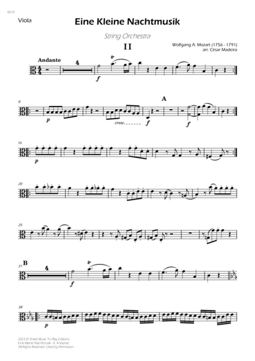 Eine Kleine Nachtmusik (2 mov.) - String Orchestra - Original Version (Individual Parts) image number null