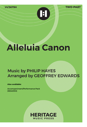 Book cover for Alleluia Canon