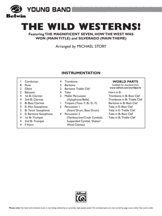 Book cover for The Wild Westerns!: Score