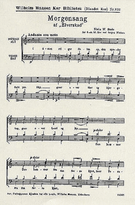 Niels W. Gade/Nielsen: Morgensang Af Elverskud