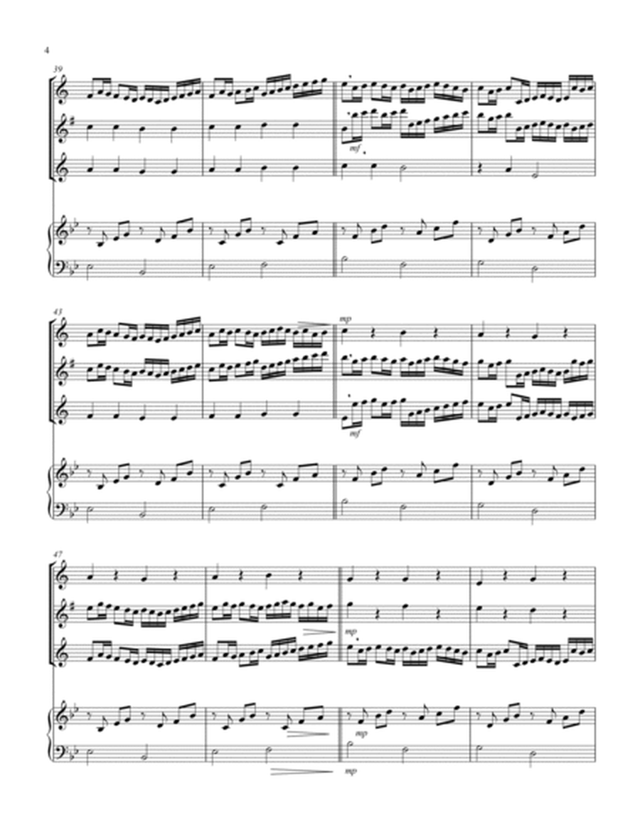 Canon (Pachelbel) (Bb) (Saxophone Trio - 1 Sop, 1 Alto, 1 Tenor), Keyboard)