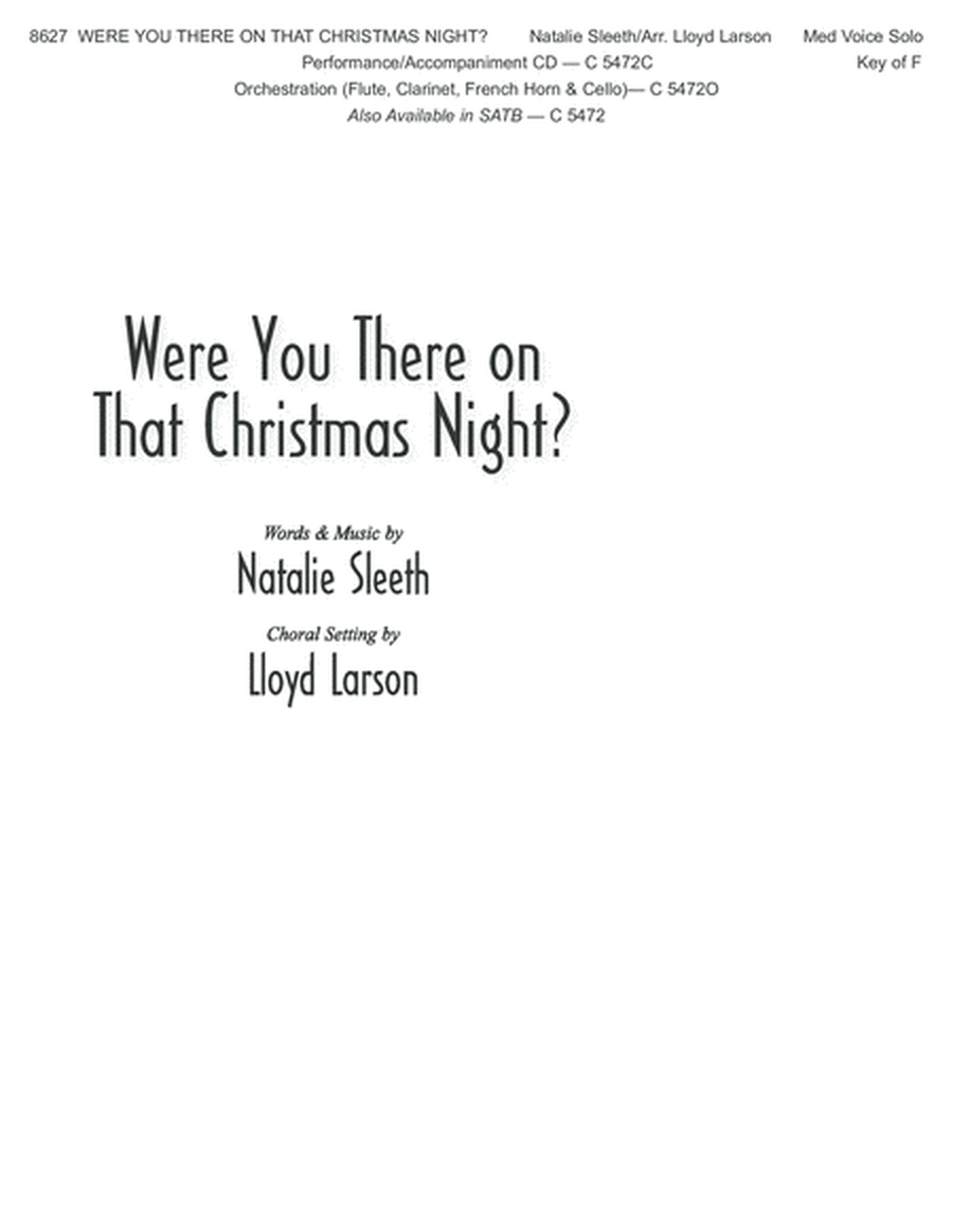 Were You There on That Christmas Night? image number null