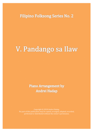 Book cover for Pandango sa Ilaw - arranged for Piano Solo