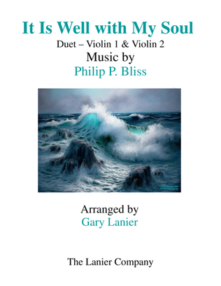 Book cover for IT IS WELL WITH MY SOUL (Duet - Violin 1 & Violin 2 - Score & Instrumental Parts Included)