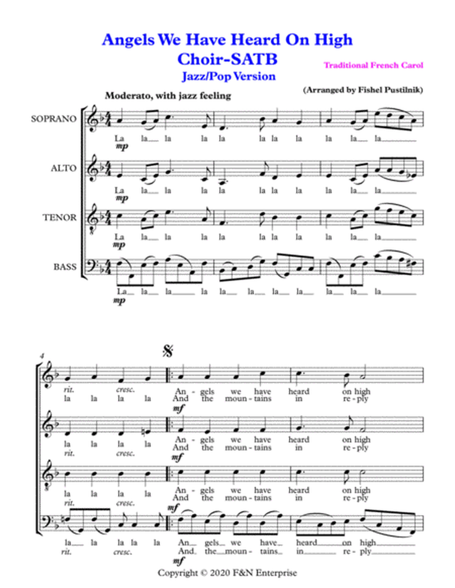 "Angels We Have Heard On High" for Choir: SATB-Video image number null