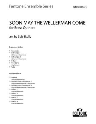 Soon May the Wellerman Come (for Brass Quintet) (arr. Seb Skelly) - Full Score