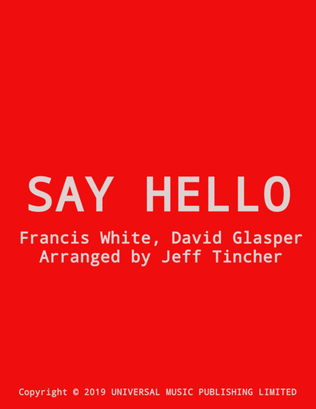 Book cover for Say Hello