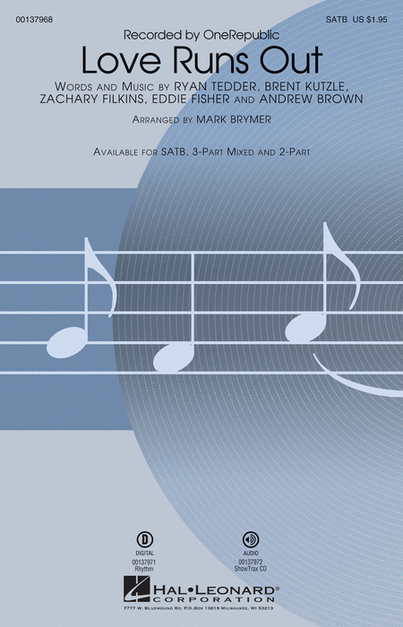 OneRepublic : Love Runs Out - Choral (SATB)