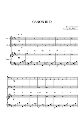 Book cover for Canon in D | Pachelbel | String Bass Duet | Piano accompaniment