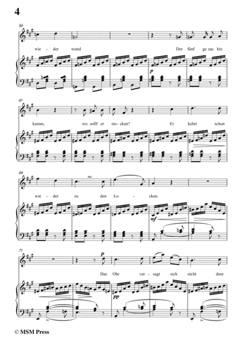 Schubert-Versunken,in A Major,for Voice&Piano by Franz Schubert Voice - Digital Sheet Music
