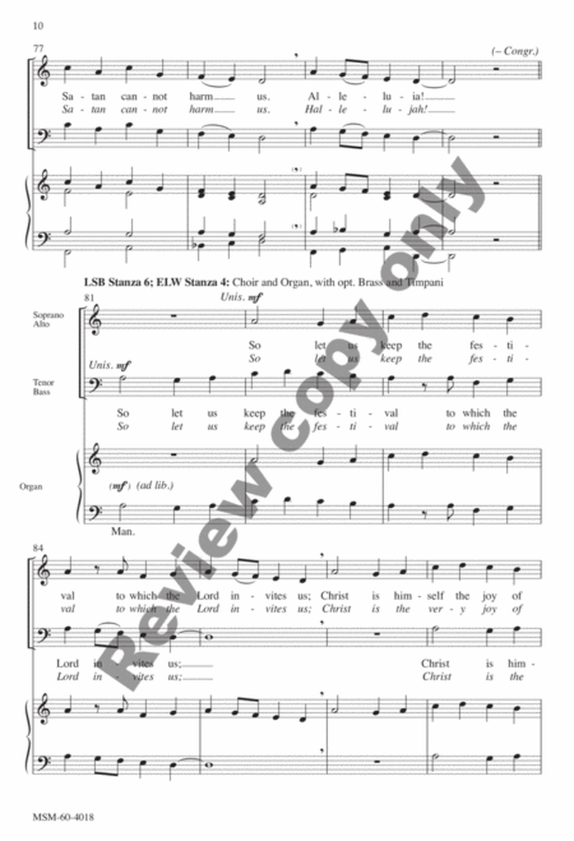 Christ Jesus Lay in Death's Strong Bands (Choral Score) image number null