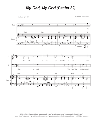 My God, My God (Psalm 22) (2-part choir (TB) - Alternate Version)