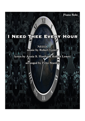 Book cover for I Need Thee Every Hour - Piano Solo