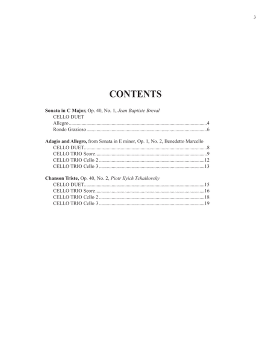 Ensembles for Cello, Volume 4