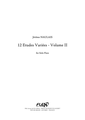 Book cover for 12 Etudes Variees - Volume II