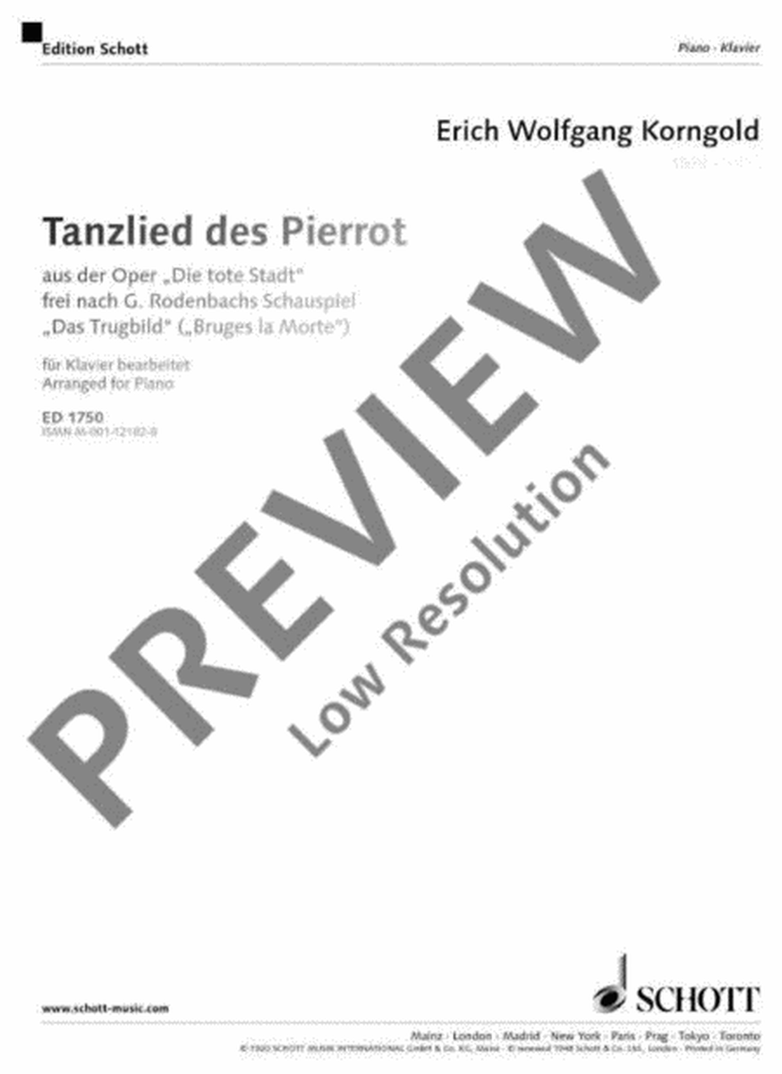 Tanzlied des Pierrot