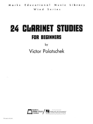 Book cover for 24 Clarinet Studies for Beginners