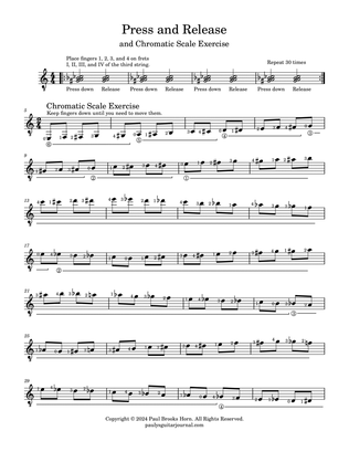 Chromatic Scale Exercise for Guitar
