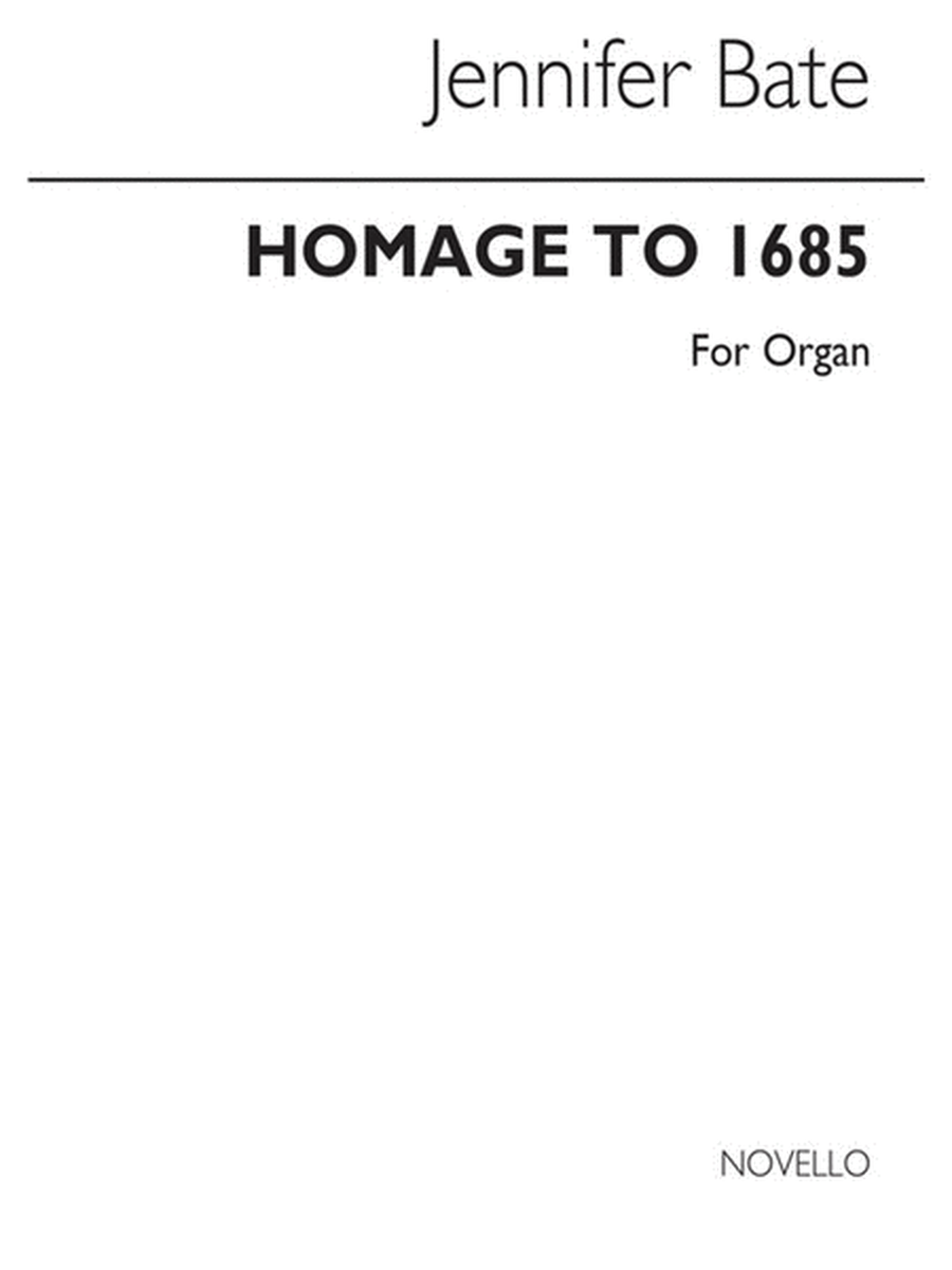 Bate Homage To 1685 Organ(Arc)